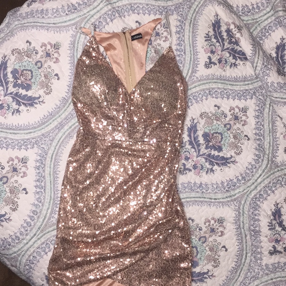 Rose gold dress